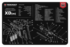 TekMat TEKR17XDM Original Cleaning Mat  Springfield XDM Parts Diagram 11″ x 17″