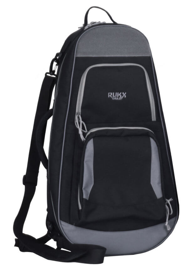 Rukx Gear ATICTARPB Discrete AR-Pistol Backpack Water Resistant Black 600D Polyester with Elastic Keeper Strap Ends & Detachable Buckles 13.70″ x 4.70″ x 25.50″ Exterior Dimensions