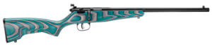 Savage Arms 13802 Rascal  22 LR Caliber with 1rd Capacity  16.12 Barrel  Matte Blued Metal Finish & Boyd’s Minimalist Gray/Teal Hybrid Stock Right Hand (Youth)”