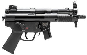 HK 81000477 SP5 9mm Luger Caliber with 8.86″ Barrel 30+1 Capacity Overall Black Finish & Polymer Grip Includes 2 Mags