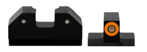 AmeriGlo GFT113 Specialty Sight Set for Glock Black | Red Fiber Optic Front Sight Black Rear Sight