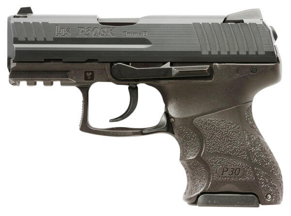 HK 81000088 P30SK Subcompact V3 9mm Luger 3.27″ 10+1 (2) Black Black Steel Slide Black Interchangeable Backstrap Grip Ambi Safety/Decocker