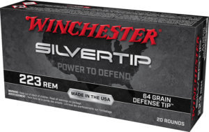 Winchester Ammo W223ST Silvertip  223 Rem 64 gr Defense Tip 20rd Box