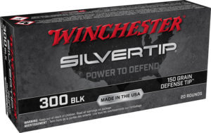 Winchester Ammo W300ST Silvertip  300 Blackout 150 gr Defense Tip 20rd Box