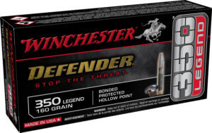 Winchester Ammo S350PDB Defender  350 Legend 160 gr Bonded Protected Hollow Point 20rd Box
