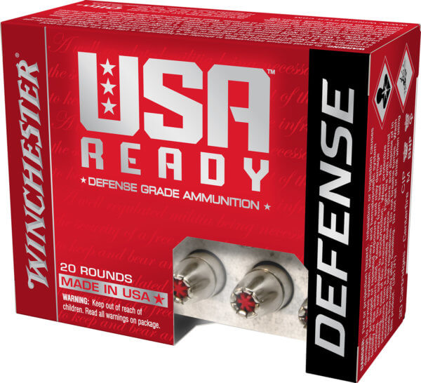 Winchester Ammo RED45HP USA Ready 45 ACP 200 gr Hollow Point (HP) 20rd Box