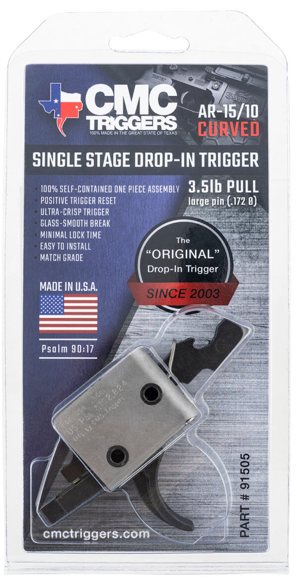 Timney Triggers IMPACTARST Impact AR Straight Trigger with 3 lbs Draw Weight & Black Finish for AR-Platform