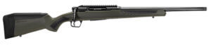 Savage Arms 57656 Impulse Hog Hunter 300 Win Mag 3+1 Matte Black 24″ Threaded Barrel/Rec Matte OD Green Fixed AccuStock with AccuFit Includes Detachable Box Mag