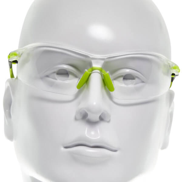Allen 2376 All-In Youth Shooting Glasses Youth Clear Lens Polycarbonate Fluorescent Yellow Frame