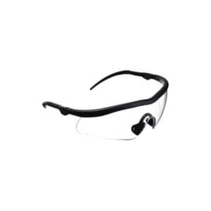 Allen 2380 Aspect Shooting & Safety Glasses Adult Clear Lens Anti-Scratch Polycarbonate Black Frame