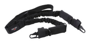 Rukx Gear ATICT1PSB Tactical Single Point Sling 1.25″ Wide Adjustable Bungee made of Black Nylon with Foam Padding & Side Release Buckles