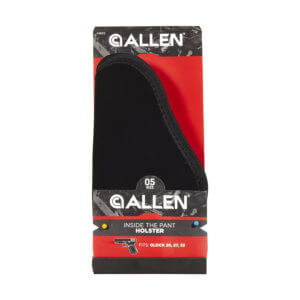 Allen 44604 Inside The Pants Size 04 IWB Black Ultrasuede Like Fabric Belt Clip Mount Fits .22-.25 Cal Small Autos Right Hand