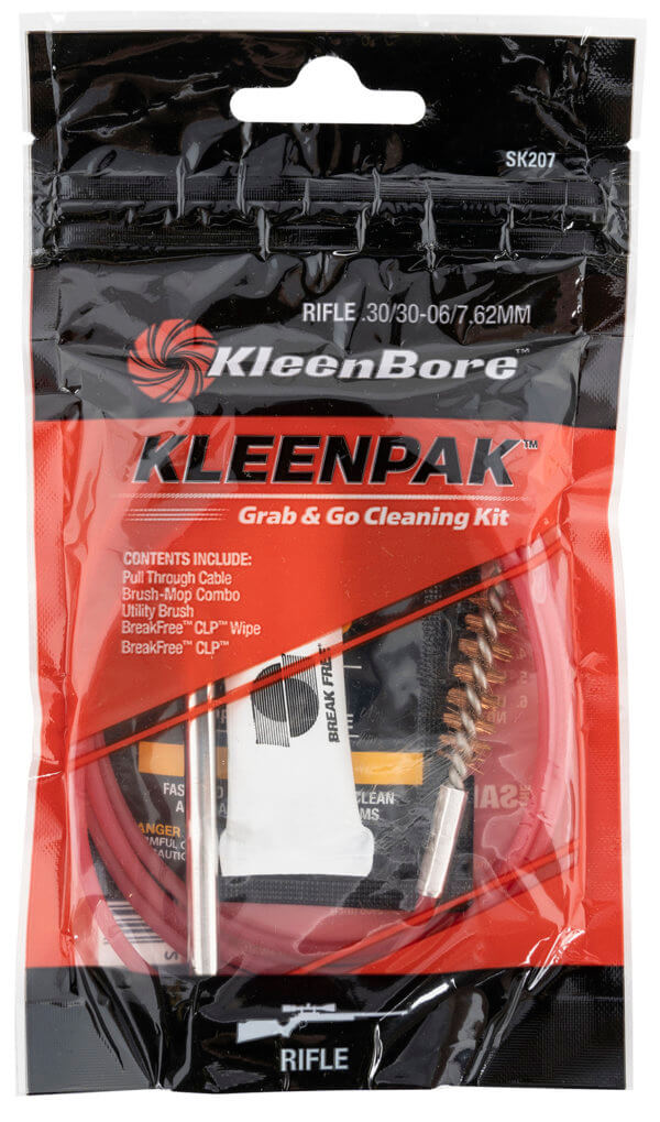 KleenBore SK20710 Grab & Go Cleaning Kit .30/ .30-06/ 7.62mm Cal Rifle 10 Per Pack