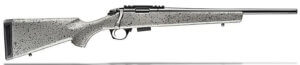 Bergara Rifles BMR005 BMR 17 HMR 5+1 20″ Threaded Barrel Matte Blued Black Speckled Tactical Gray Synthetic Stock