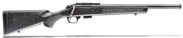 Bergara Rifles BMR006 BMR  Full Size 17 HMR 5+1/10+1 20 Matte Blued Carbon Fiber/Steel Threaded Barrel & Drilled & Tapped Steel Receiver  Fixed Black/Gray Speckled Synthetic Stock”