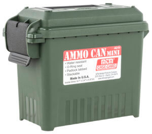 MTM Case-Gard AC1511 Ammo Can Mini Multi-Caliber Forest Green Polypropylene