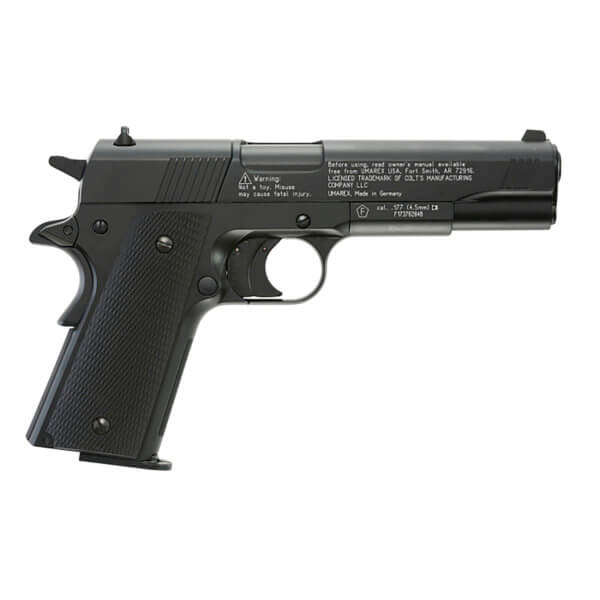 Umarex Colt Air Guns 2254000 Colt 1911 CO2 177 Pellet 8rd Black Polymer Grips
