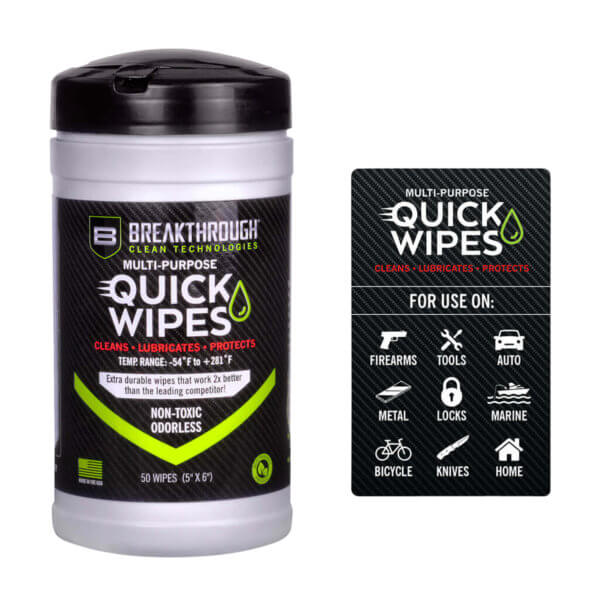 Breakthrough Clean BTCLPQW50 Quick Wipes  5 x 6″  50 Count”