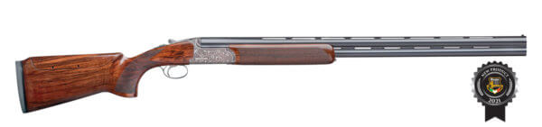 Rizzini USA 670112 Venus Ladies Sporter 12 Gauge 2rd 2.75 30″ Chrome Lined Barrel  Steel Receiver w/Floral Engraved Coin Metal Finish  Round Body Frame  Turkish Walnut Fixed Pistol Grip Stock Includes 5 Nickel Coated Flush Choke Tubes & ABS Case”