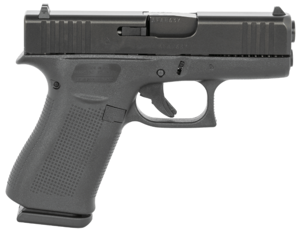 Glock UX4350201 G43X Subcompact 9mm Luger 3.41″ Glock Marksman Barrel 10+1 Black Slimline Frame & nDLC Slide Rough Texture Beavertail Grip Reversible Mag. Catch Safe Action Trigger (US Made)