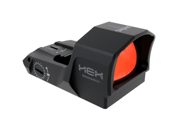 HEX Optics GE5077STNDRET Dragonfly Black Anodized 3.5 MOA Illuminated Red Dot Reticle Springfield XD-M Elite OSP w/Mounting Plate