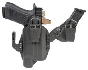 Blackhawk 416876BK Stache IWB Size 76 Black Polymer Belt Clip Fits Glock 43X/48 w/SureFire XSC Ambidextrous