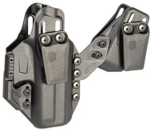 Blackhawk 416176BK Stache Premium Kit IWB Size 76 Black Polymer Belt Clip Fits Glock 48 Ambidextrous