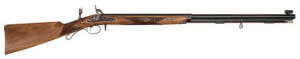 Taylors & Company 210043 Missouri River Hawken  Maple” 45 Cal Percussion 30″ Blued Octagon Barrel  Color Case Hardened Rec  Fixed Maple Stock  Double Set Trigger”