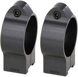 Talley 30CZRL Scope Ring Set For Rimfire Rifles CZ 455/457/512/513 & 452 Euro 11mm Dovetail Low 30mm Tube Black Aluminum