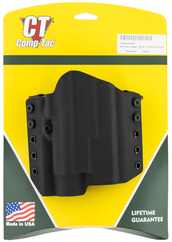 Comp-Tac C916SS263RBSN Sport-TAC IWB Black Kydex/Leather Belt Clip Fits Sig P365XL Right Hand