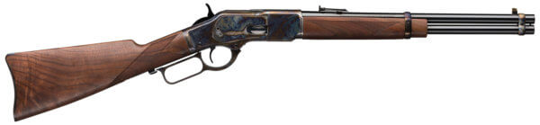 Winchester Repeating Arms 534280137 Model 1873 Competition Carbine High Grade 38 Special/357 Mag 10+1 20″ Blued Barrel w/Barrel Band  Color Case Hardened Steel Receiver  Walnut Straight Grip Stock w/Color Case Hardened Carbine Buttplate & Saddle Ring