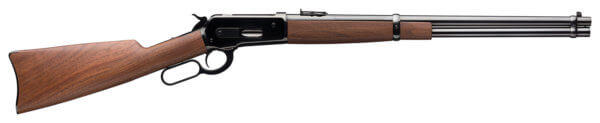 Winchester Repeating Arms 534281142 Model 1886 Saddle Ring Carbine 45-70 Gov 7+1 22″ Polished Blued Round Barrel w/Steel Barrel Band  Polished Blued Steel Receiver w/Saddle Ring  Walnut Straight Grip Stock & Carbine-Style Forearm