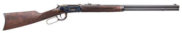 Winchester Repeating Arms 534291114 Model 94 Deluxe Sporting 30-30 Win 8+1 24 Semi-Gloss Blued Barrel  Color Case Hardened Steel Receiver  Rifle-Style Forearm w/Cap  Grade V/VI Checkered Walnut Straight Grip Stock w/Crescent Metal Buttplate”