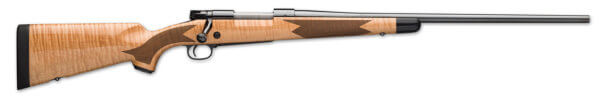 Winchester Repeating Arms 535218299 Model 70 Super Grade 6.8 Western 3+1 24″ Free-Floating Barrel  Polished Blued Steel Receiver  Controlled Ejection  Gloss AAAA Maple Stock w/Ebony Forearm Tip & Shadowline Cheekpiece  Pachmayr Decelerator Recoil Pad