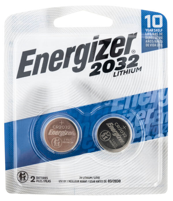 Energizer 2032BP2 CR2032 3V Lithium 235 mAh Qty (2) Single Pack