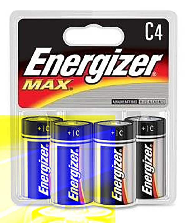 Energizer E93BP4 C Max 1.5V Alkaline Qty (4) Single Pack