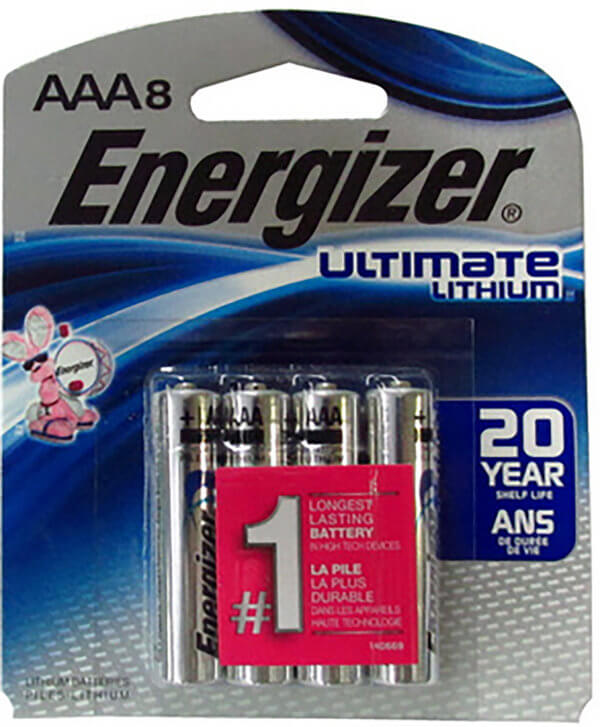 Energizer L92SBP8H3 AAA Ultimate 1.5V Lithium Qty (8) Single Pack