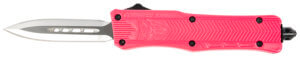 CobraTec Knives SPKCTK1SDAGNS CTK-1 Small 3.75″ OTF Dagger Plain D2 Steel Blade/Pink Aluminum Handle Features Glass Breaker Includes Pocket Clip