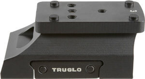 TruGlo TG-TG8977B Riser Mount Black Anodized Universal Aluminum AR Platform