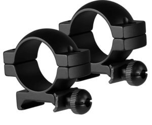 TruGlo TGTG8961B1 Scope Ring Set Lightweight Matte Black Aluminum 1″ Tube Medium Quad Picatinny/Weaver Mount