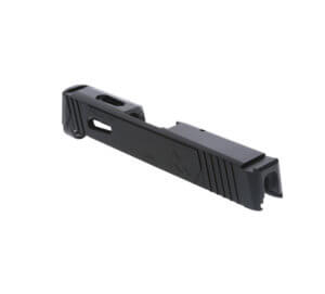 Rival Arms RA-RA10P002A Precision Slide with Front/Rear Serrations & RMS Cuts QPQ Black 416R Stainless Steel for Sig P365