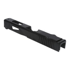 Rival Arms RARA10P102A Precision Slide  with Front & Rear Serrations QPQ Black 416R Stainless Steel for Sig P365XL