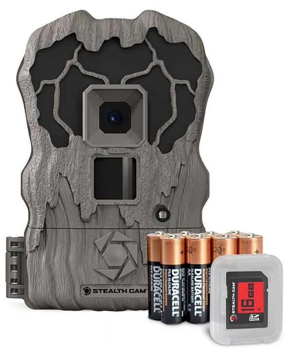 Stealth Cam STCBT16 Browtine Camo Low Glow IR Flash Up to 32GB SD Card Memory Features Integrated Python Provision Lock Latch