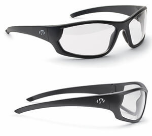 Walker’s GWP-IKNFF4-CLR Ballistic Eyeware IKON Vector Clear Lens Matte Black Full Frame Glasses