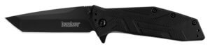 Kershaw 1990 Brawler 3″ Folding Tanto Plain Black Oxide 8Cr13MoV SS Blade Black Glass-Filled Nylon Handle Includes Pocket Clip