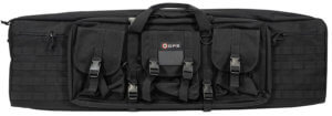 GPS Bags DRC42 Double Black 600D Polyester with 2 Padded Pistol Sleeves MOLLE Webbing & Lockable Zippers 42″ L x 12.75″ H x 9″ W Exterior Dimensions