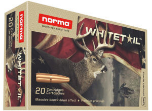 Norma Ammunition (RUAG) 20171502 Whitetail  7mm-08 Rem 150 gr Pointed Soft Point (PSP) 20rd Box