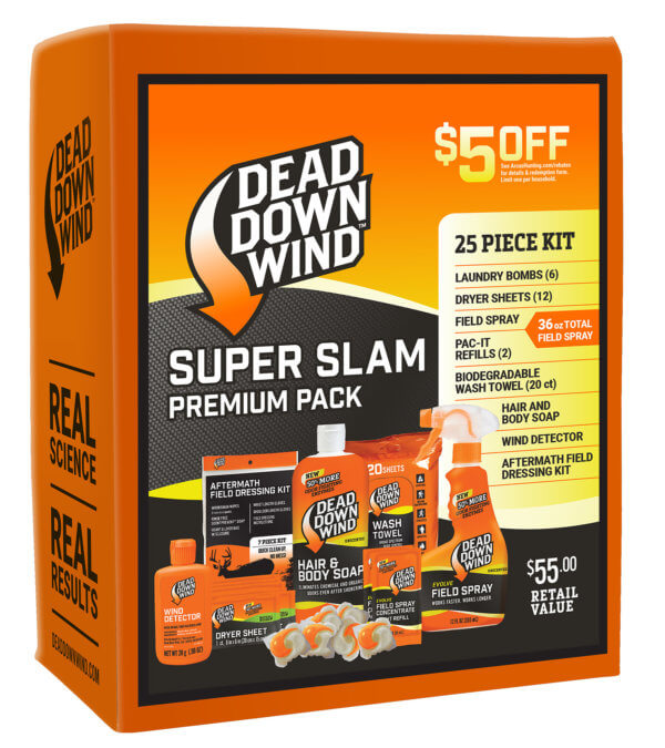Dead Down Wind 208118 Super Slam Premium Kit Odor Eliminator Unscented Scent 25 Piece