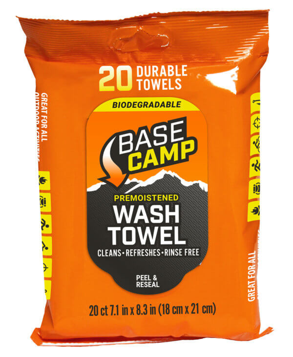 Dead Down Wind 1358 Base Camp Woodmen’s Wipes Textured/Biodegradable 6″ x 8″ 1