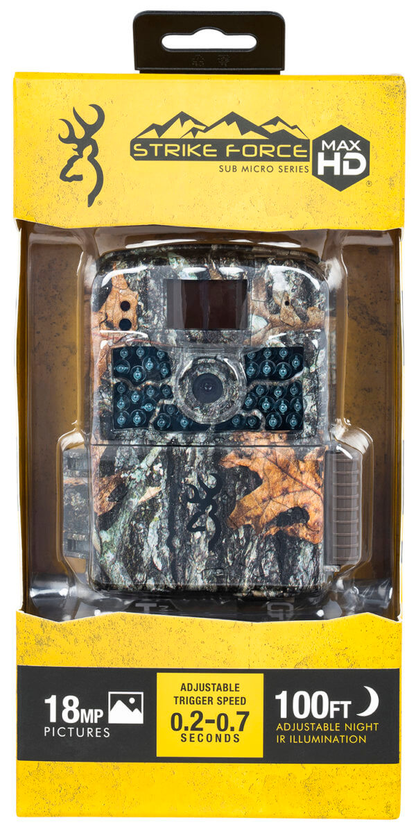 Browning Trail Cameras 6HDMAX Dark Ops HD Max Advantage Max-4 Compatible w/Buck Watch Timelapse Viewer Software 18MP Resolution Invisible Infrared Flash SDXC Card Slot/Up to 512GB Memory